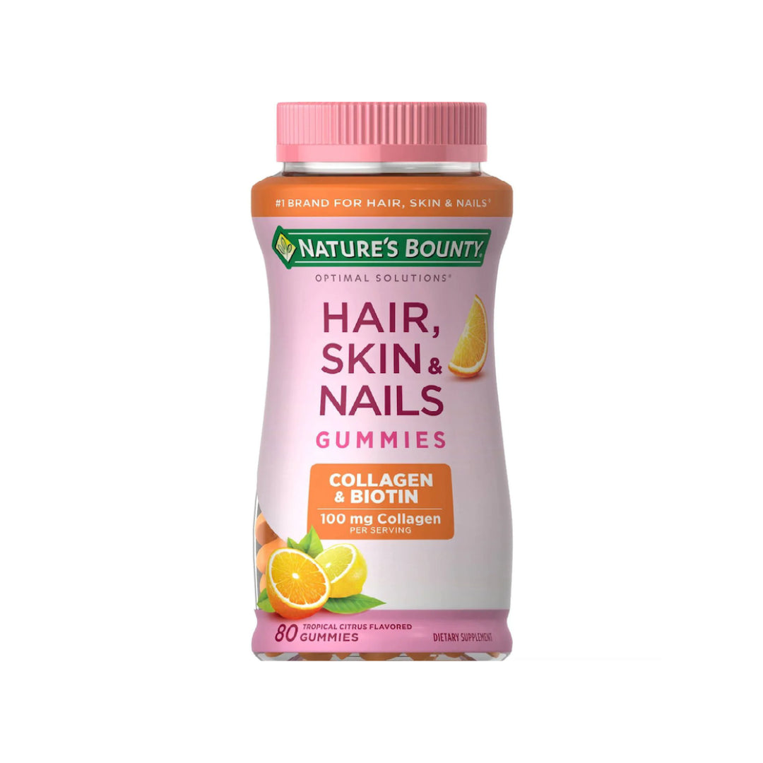 Vitaminas HSN Biotina + Colageno - Naranja, 200 gomitas