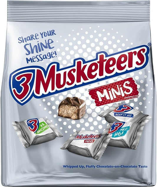 3 Musketeers, Barras de Chocolate Con Leche, 8.4 Oz.