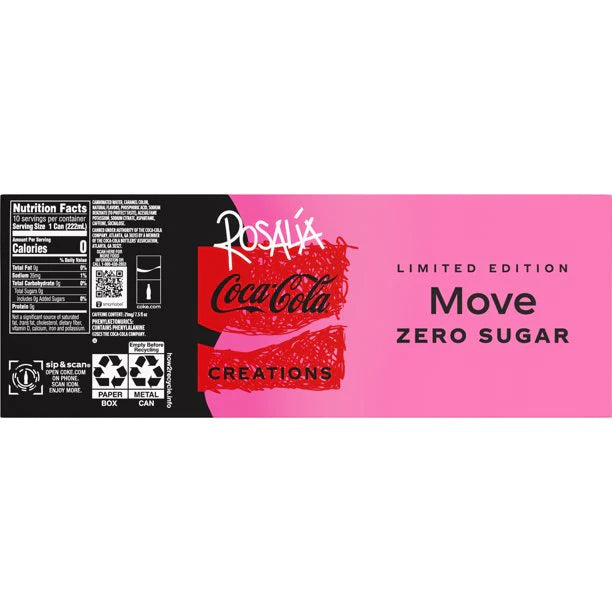 ROSALÍA Coca-Cola Zero Sugar Creations - 10 Mini Cans