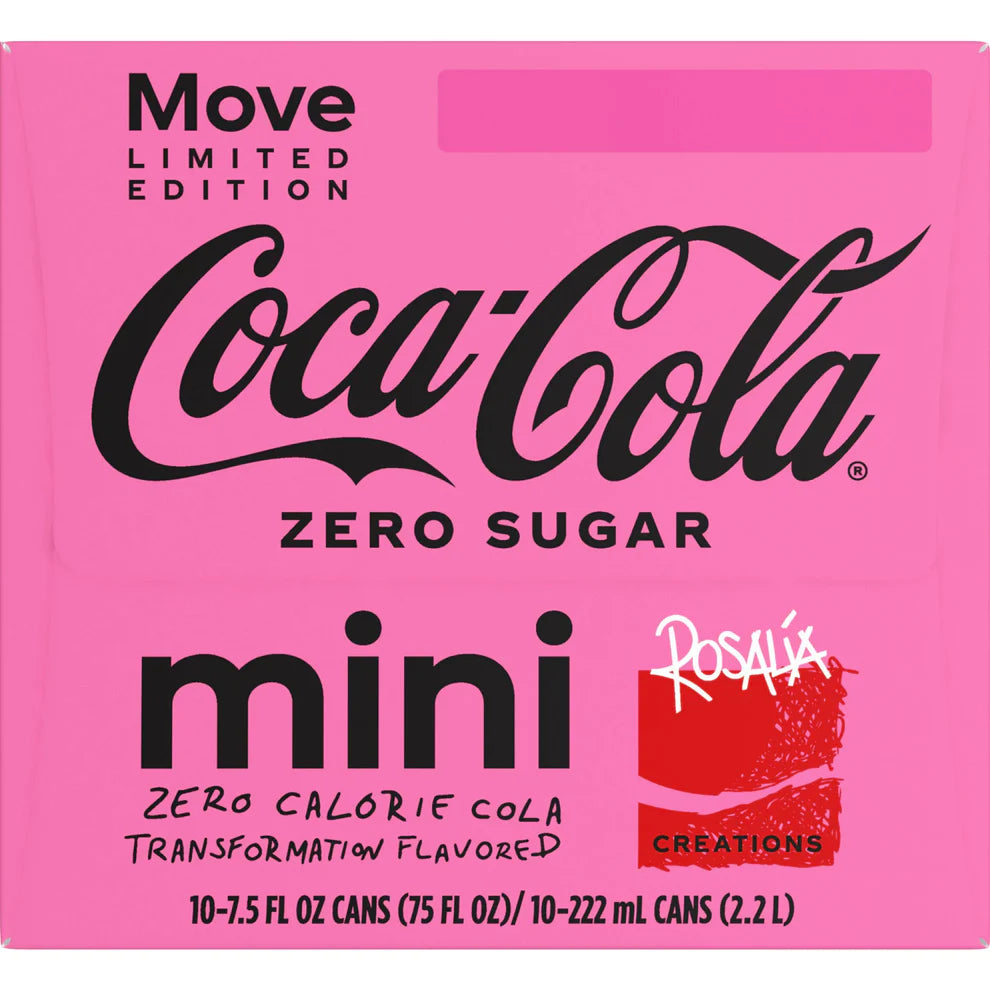ROSALÍA Coca-Cola Zero Sugar Creations - 10 Mini Cans