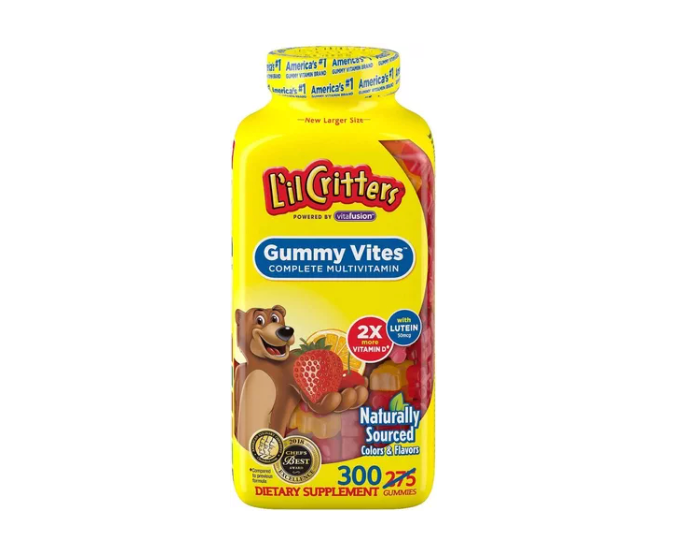 L'il Critters Gummy Vites Kids Multivitamin - Strawberry, Orange & Cherry, 190ct