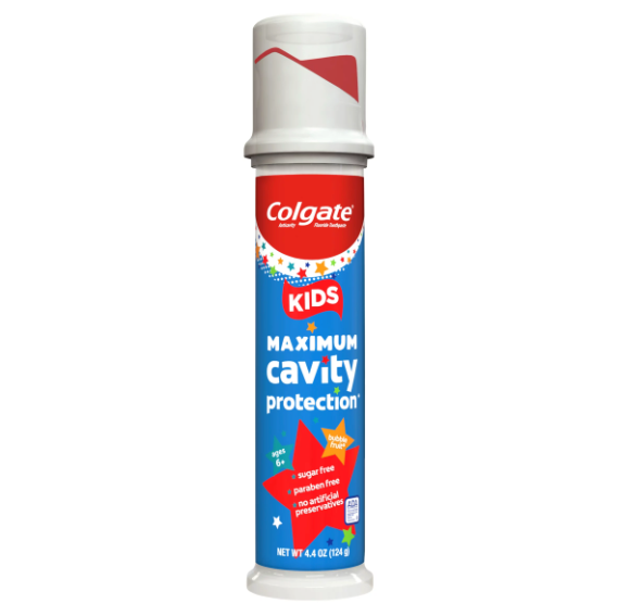 Colgate Kids' Toothpaste with Fluoride Pump - Maximum Cavity Protection